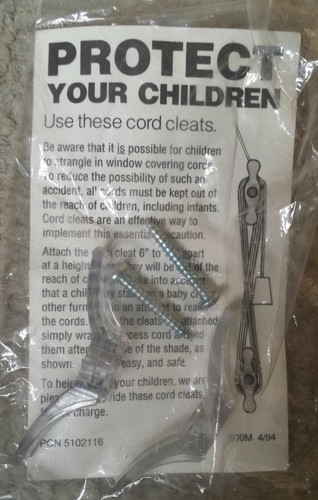 New cord cleats for blinds - new,