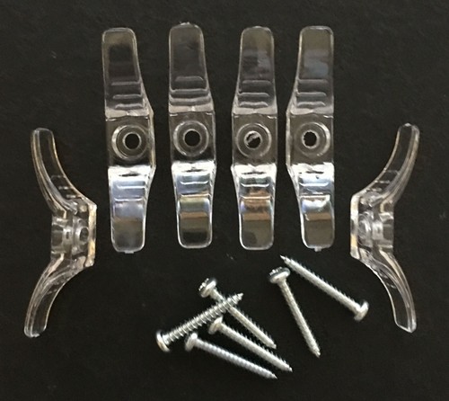 Qty cord cleats clear - cord,